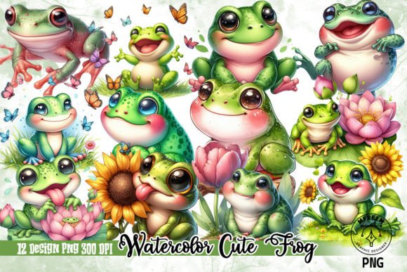 Adorable Amphibians: Using Watercolor Frog Clipart