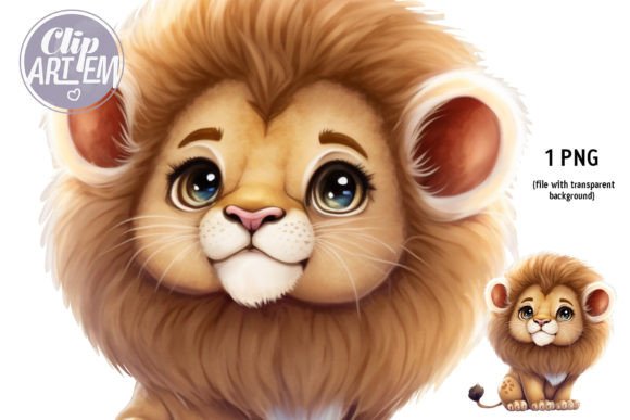 Baby Boy Lion Mane Image PNG Clip Art: A Designer's Delight