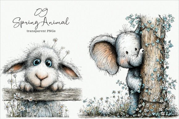 Bring Spring to Life with Watercolor Spring Animal Clipart