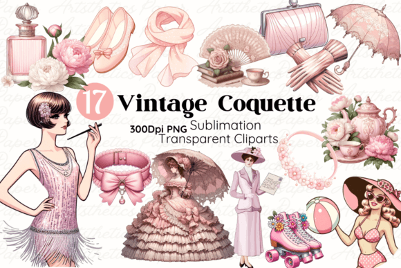 Discover the Charm of Vintage Coquette Clipart