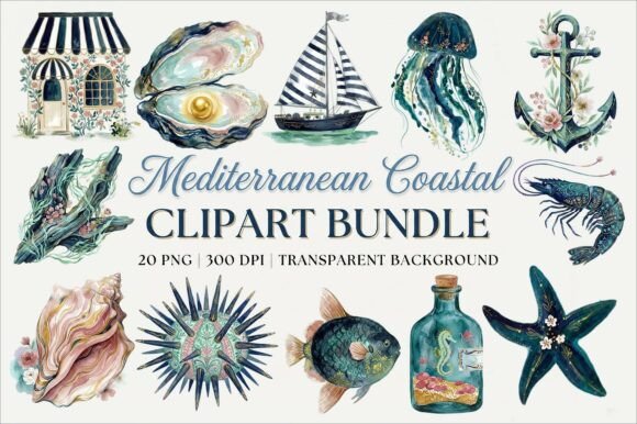 Elegant Coastal Art for Your Creative Projects