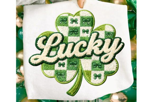 Faux Yarn Checkered Shamrock: A Crafty Latch Hook Font