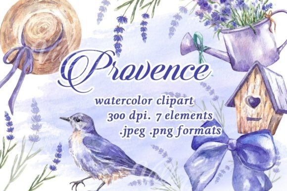 Lavender Provence Watercolor Clipart: Your Secret to Elegant Design