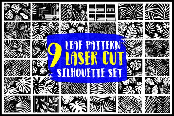 Leaf Pattern Laser Cut Silhouette Bundle