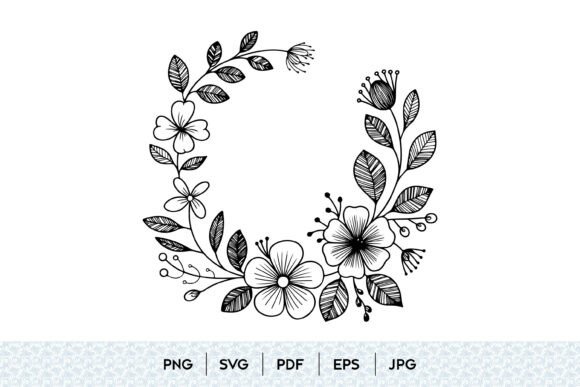 The Enduring Charm of Floral Wreath Line Art