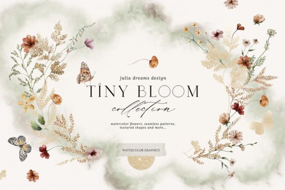 Tiny Bloom Collection: Delicate Watercolor Florals for Elegant Design
