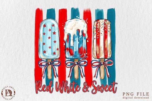 USA Preppy Popsicles PNG: A Fresh Take on Classic Summer Style