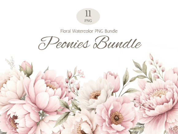 Watercolor Peony PNG Bundle: A Guide to Romantic Floral Design